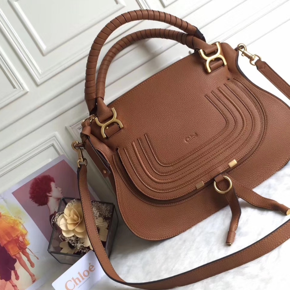 Authentic Chloe Marcie satchel bag large